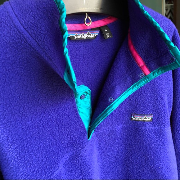 Vintage 1988 Patagonia Synchilla Snap-T Neck Pullover Fleece. Size Large. - Picture 15 of 16
